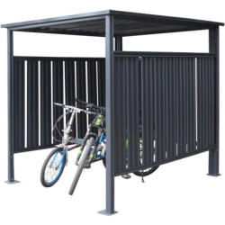 Abri à vélos  Westmann en acier thermolaqué gris anthracite 3,6m²