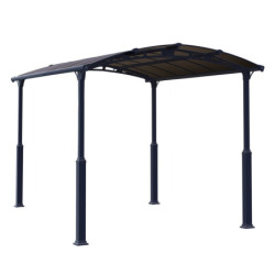Carport en alu gris et polycarbonate Arcadia Alpine 4300 Palram
