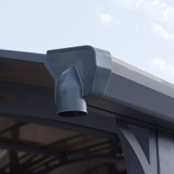 Carport en alu gris et polycarbonate Arcadia Alpine 4300 Palram