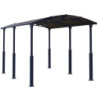 Carport en alu gris et polycarbonate Arcadia Alpine 5000 Canopia