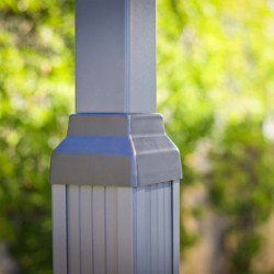 Carport en alu gris et polycarbonate Arcadia Alpine 5000 Canopia