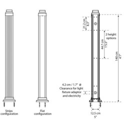 Carport en alu gris et polycarbonate Arcadia Alpine 8500 Canopia