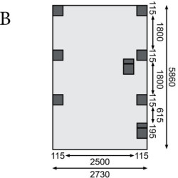 Carport en bois traité autoclave 21m² avec 2 poteaux en arc KARIBU