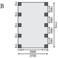 Carport en bois traité autoclave 26,9m² avec toit en acier KARIBU