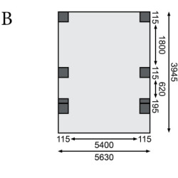 Carport double en bois traité 28,3m², toit en acier et 2 arcs KARIBU