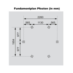Kiosque en bois hexagonal Lissabon - Diam. 2,99m - Karibu avec shingles