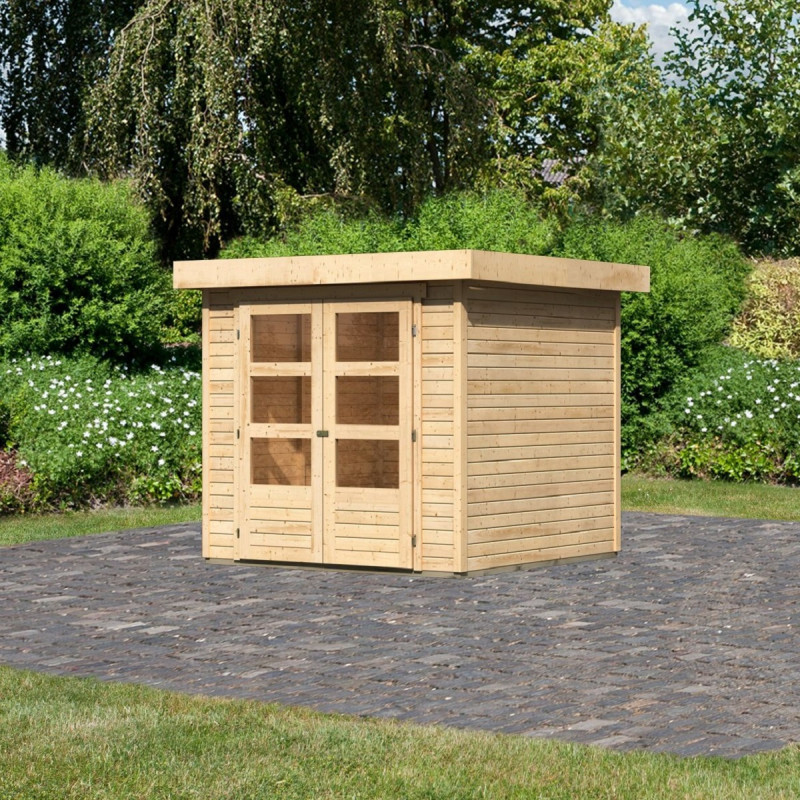Abri de jardin Askola 2 4,62m² en bois brut 19mm - WoodFeeling