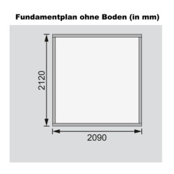 Abri de jardin Askola 2 4,62m² en bois gris terre 19mm - WoodFeeling