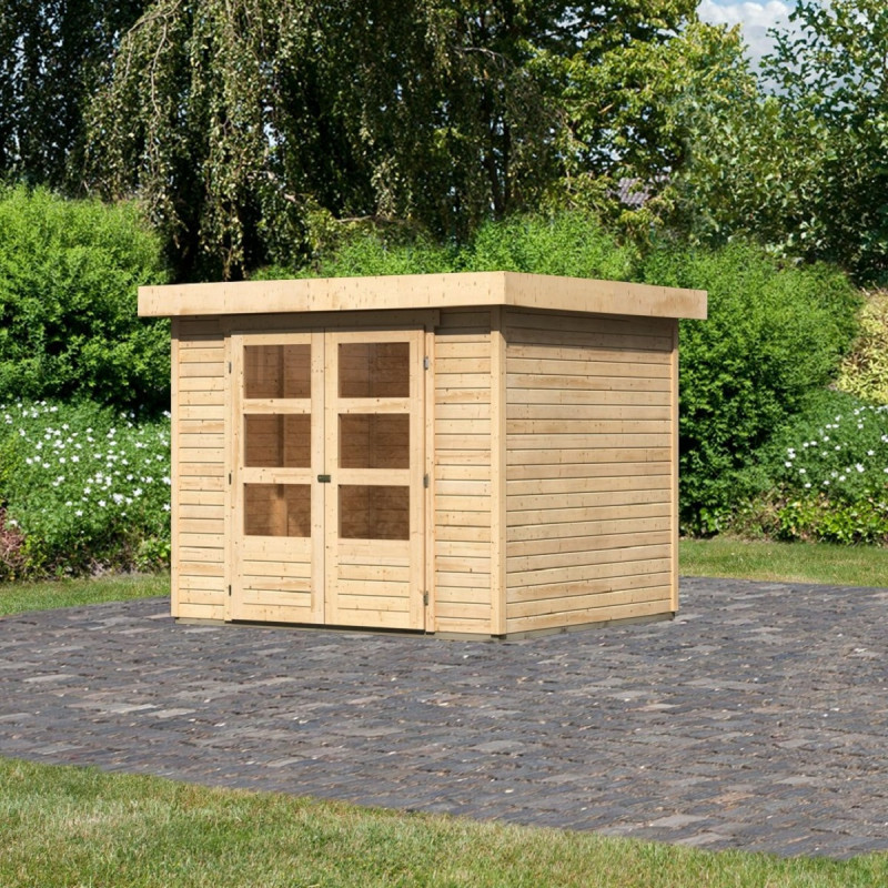 Abri de jardin Askola 3 5,25m² en bois brut 19mm - WoodFeeling