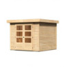 Abri de jardin Askola 3,5 5,95m² en bois brut 19mm - WoodFeeling