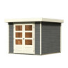 Abri de jardin Askola 3,5 5,95m² en bois gris terre 19mm - WoodFeeling