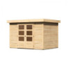Abri de jardin Askola 4 6,55m² en bois brut 19mm - WoodFeeling