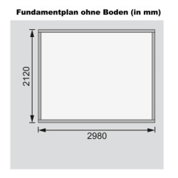 Abri de jardin Askola 4 6,55m² en bois gris terre 19mm - WoodFeeling
