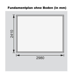 Abri de jardin Askola 5 7,43m² en bois brut 19mm - WoodFeeling