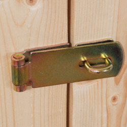 Abri Askola 3 en bois gris 19mm avec appentis et 1 paroi - WoodFeeling