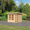 Abri de jardin Kerko 3 5,25m² en bois brut 19mm - WoodFeeling