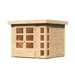 Abri de jardin Kerko 3 5,25m² en bois brut 19mm - WoodFeeling