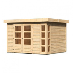 Abri de jardin Kerko 5 7,43m² en bois brut 19mm - WoodFeeling