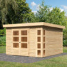 Abri de jardin Kerko 6 9,24m² en bois brut 19mm - WoodFeeling