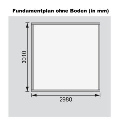 Abri de jardin Kerko 6 9,24m² en bois gris 19mm - WoodFeeling