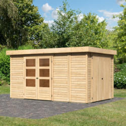 Abri de jardin Retola 6 9,27m² en bois brut 19mm - WoodFeeling