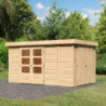 Abri de jardin Retola 6 9,27m² en bois brut 19mm - WoodFeeling