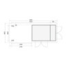 Abri Retola 3 6,92m² en bois brut 19mm et appentis 280cm - WoodFeeling