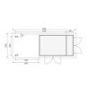 Abri Retola 6 9,27m² en bois 19mm et appentis 280cm - WoodFeeling