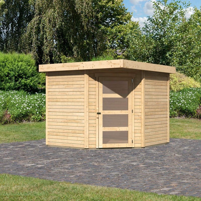 Abri de jardin Schwandorf 5 5,95m² en bois brut 19mm - WoodFeeling
