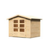 Abri de jardin 4,57m² Amberg 3 en bois brut 19mm - WoodFeeling