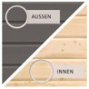 Abri de jardin 4,57m² Stockach 3 en bois gris 19mm - WoodFeeling