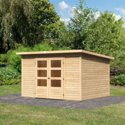 Abri de jardin 7,50m² Stockach 5 en bois brut 19mm - WoodFeeling