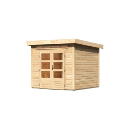 Abri de jardin 5,95m² Kandern 3 en bois brut 28mm - WoodFeeling