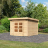 Abri de jardin 7,50m² Kandern 6 en bois brut 28mm - WoodFeeling