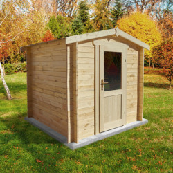 Abri de jardin bois massif 4m² - Madriers 28mm Gardy Shelter