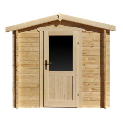 Abri de jardin bois massif 4m² - Madriers 28mm Gardy Shelter
