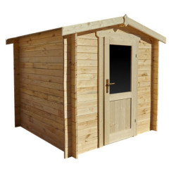 Abri de jardin bois massif 4m² - Madriers 28mm Gardy Shelter