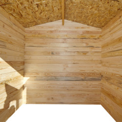 Abri de jardin bois massif 4m² - Madriers 28mm Gardy Shelter