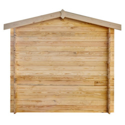 Abri de jardin bois massif 4m² - Madriers 28mm Gardy Shelter