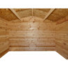 Cabane Primo madriers 28mm non traités 4,69m² intérieurs