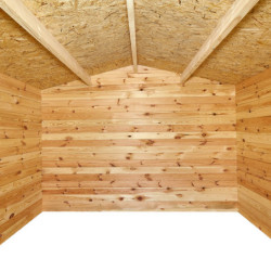 Cabane Primo madriers 28mm non traités 7,42m² intérieurs