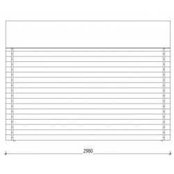 Cabane Primo madriers 28mm non traités 10,15m² intérieurs