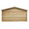 Abri en bois Primo madriers 28mm non traités 13,87m² intérieurs