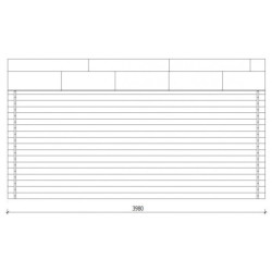 Abri en bois massif 16m² 28mm traité teinté marron Gardy Shelter