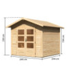 Abri de jardin 5,95m² Talkau 4 en bois brut 28mm - WoodFeeling