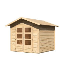 Abri de jardin 5,95m² Talkau 4 en bois brut 28mm - WoodFeeling