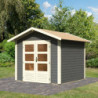 Abri de jardin 5,95m² Talkau 4 en bois gris 28mm - WoodFeeling