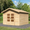 Abri de jardin 9,24m² Talkau 8 en bois brut 28mm - WoodFeeling