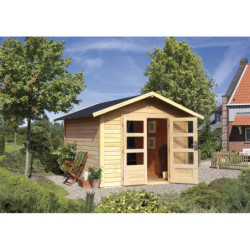 Abri de jardin 9,24m² Talkau 8 en bois brut 28mm - WoodFeeling