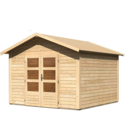 Abri de jardin 9,24m² Talkau 8 en bois brut 28mm - WoodFeeling